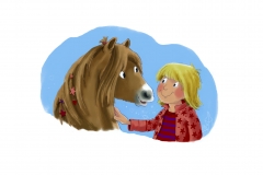 Mädchen mit Pony